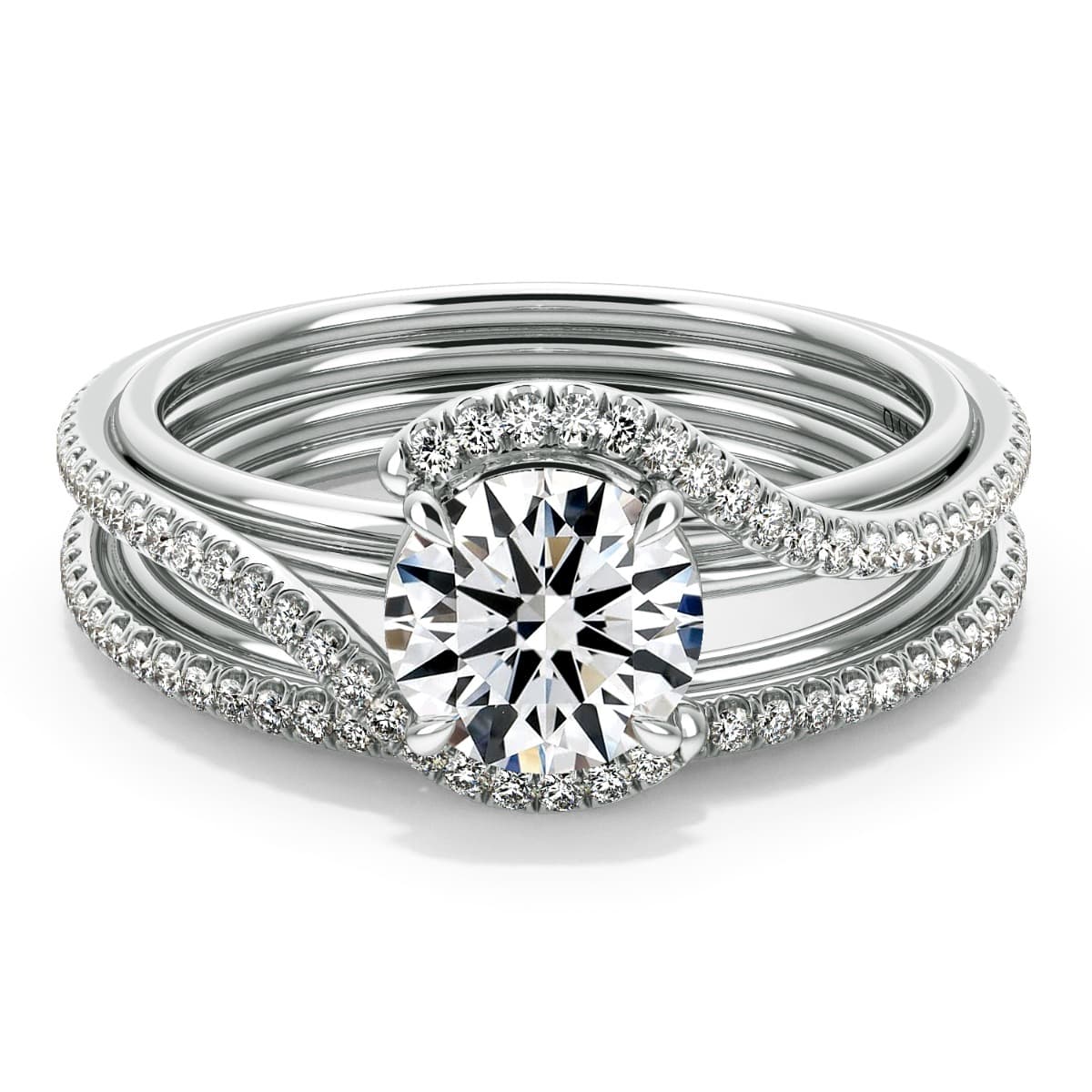 Abbraccio Handmade Diamond Engagement Ring