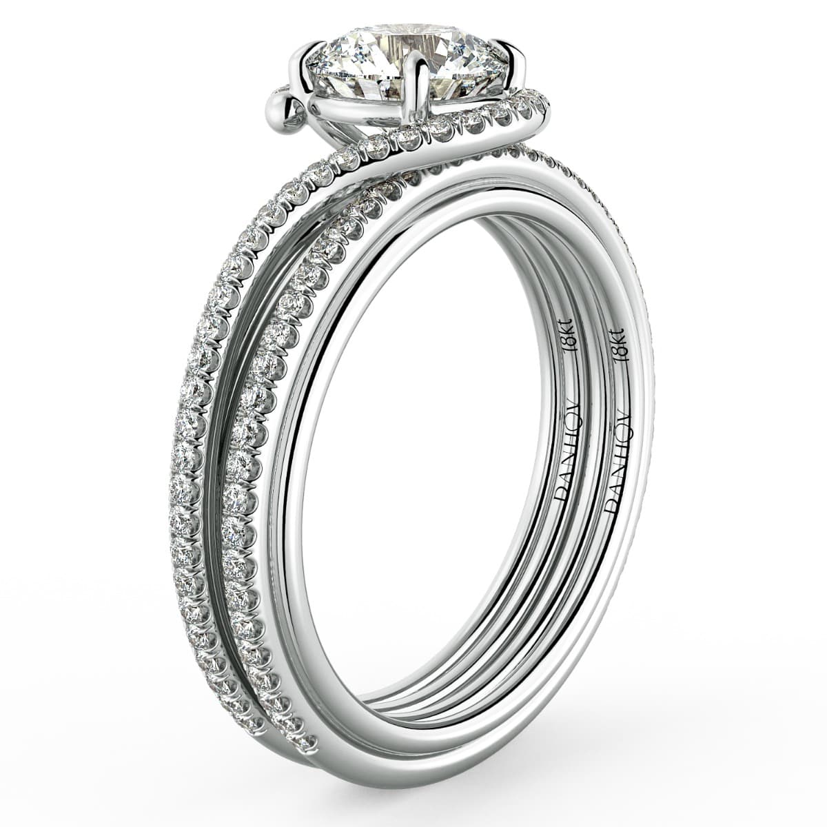 Abbraccio Handmade Diamond Engagement Ring