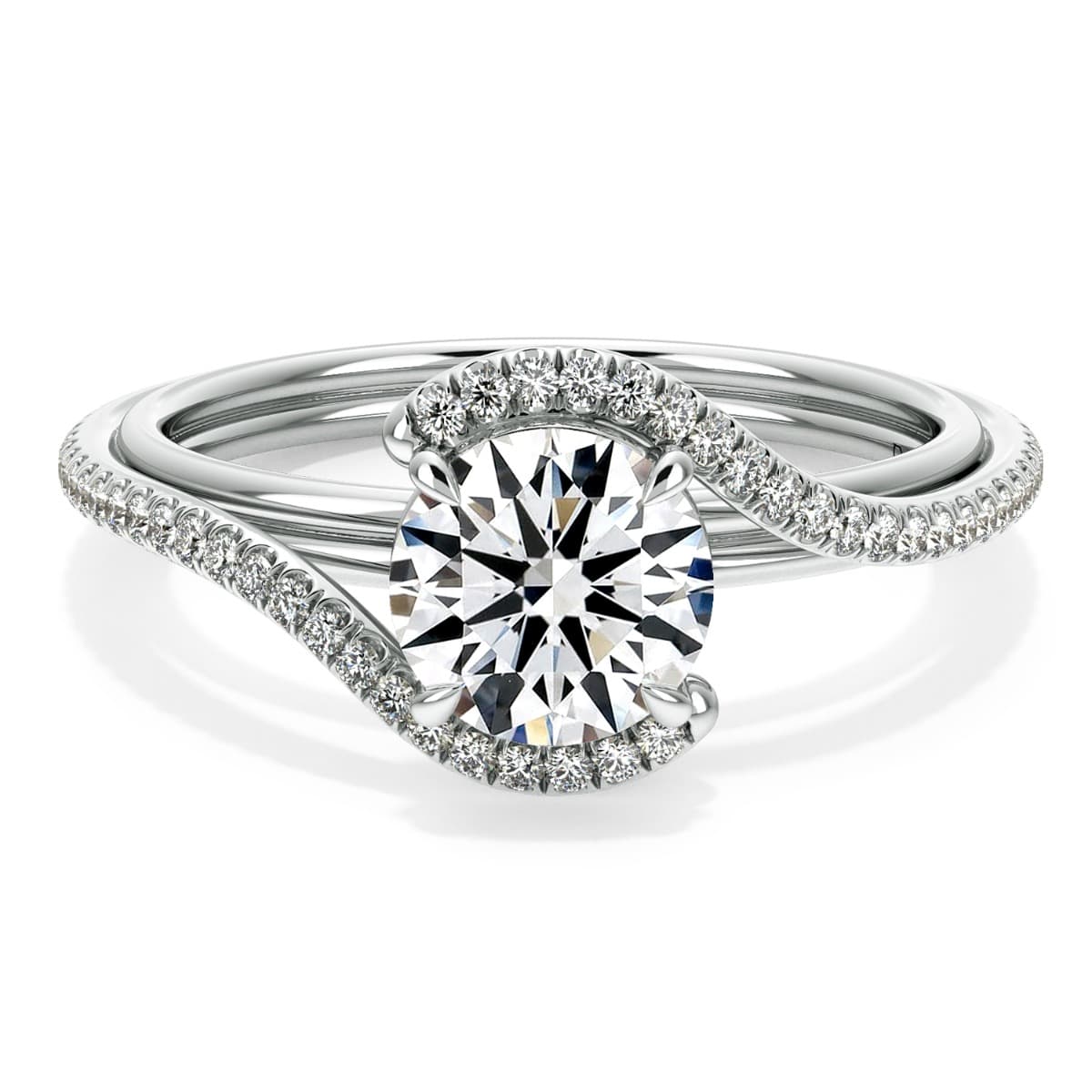 Abbraccio Handmade Diamond Engagement Ring