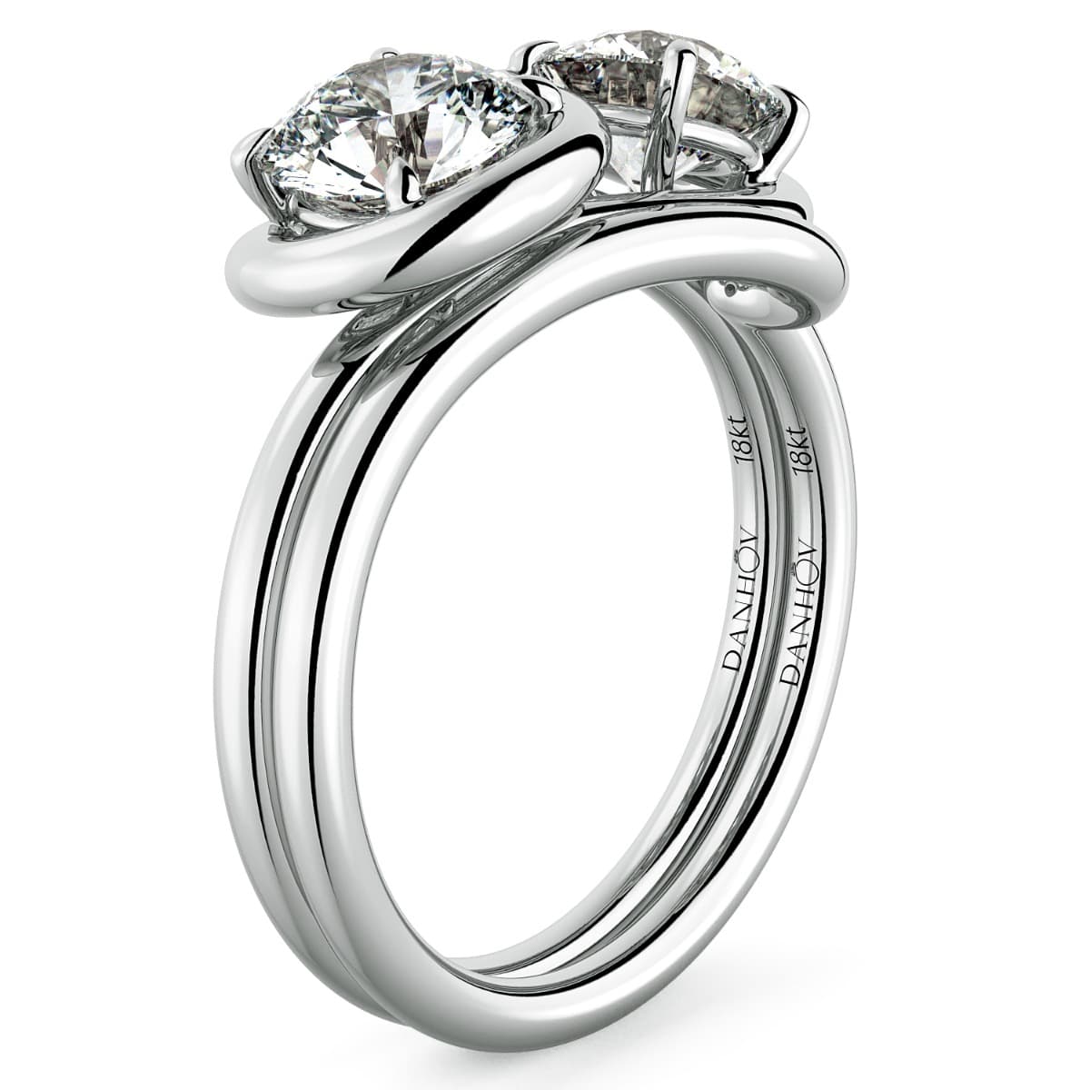 Abbraccio Infinity Single Shank Engagement Ring