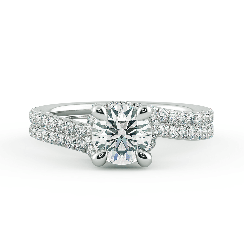 Abbraccio Ladies Engagement Ring