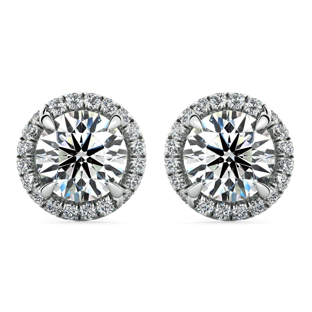 Abbraccio Swirl Cusion Diamond Earrings