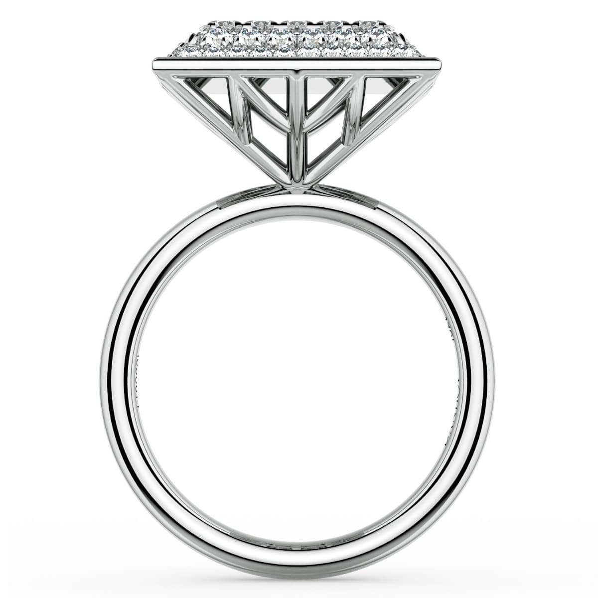 Diamante Cluster Princess Fine Ring