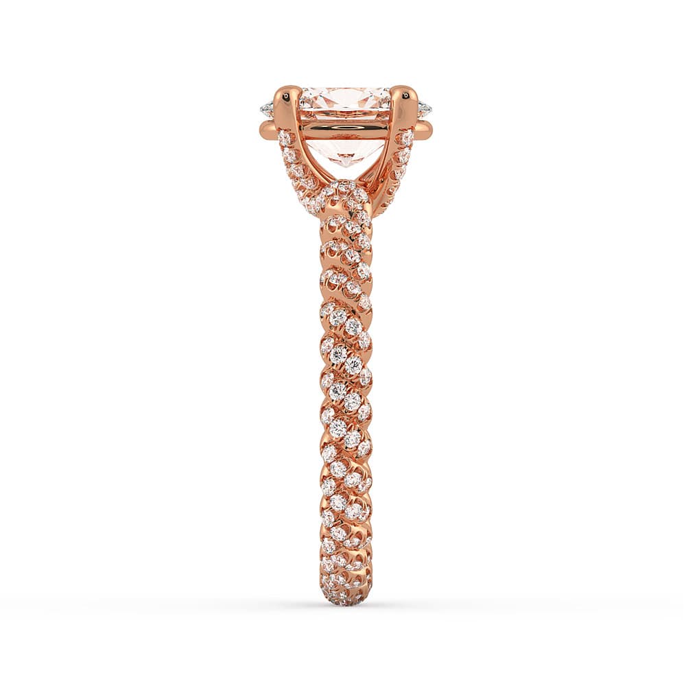 Eleganza Braided Diamond Engagement Ring