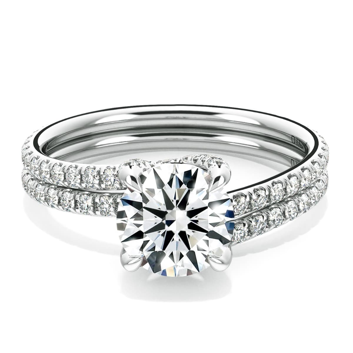 Eleganza Swirl Diamond Ring