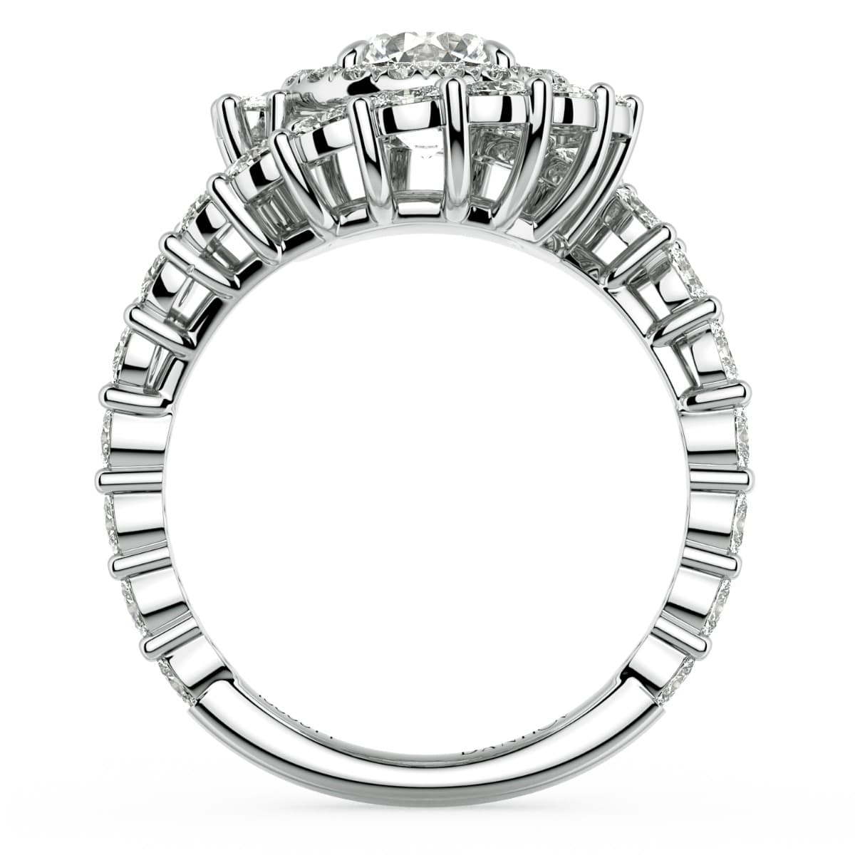 Grand Abbraccio Swirl Engagement Ring