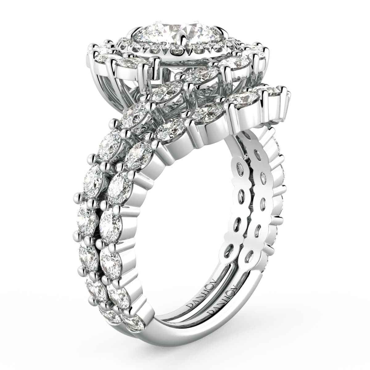 Grand Abbraccio Swirl Engagement Ring