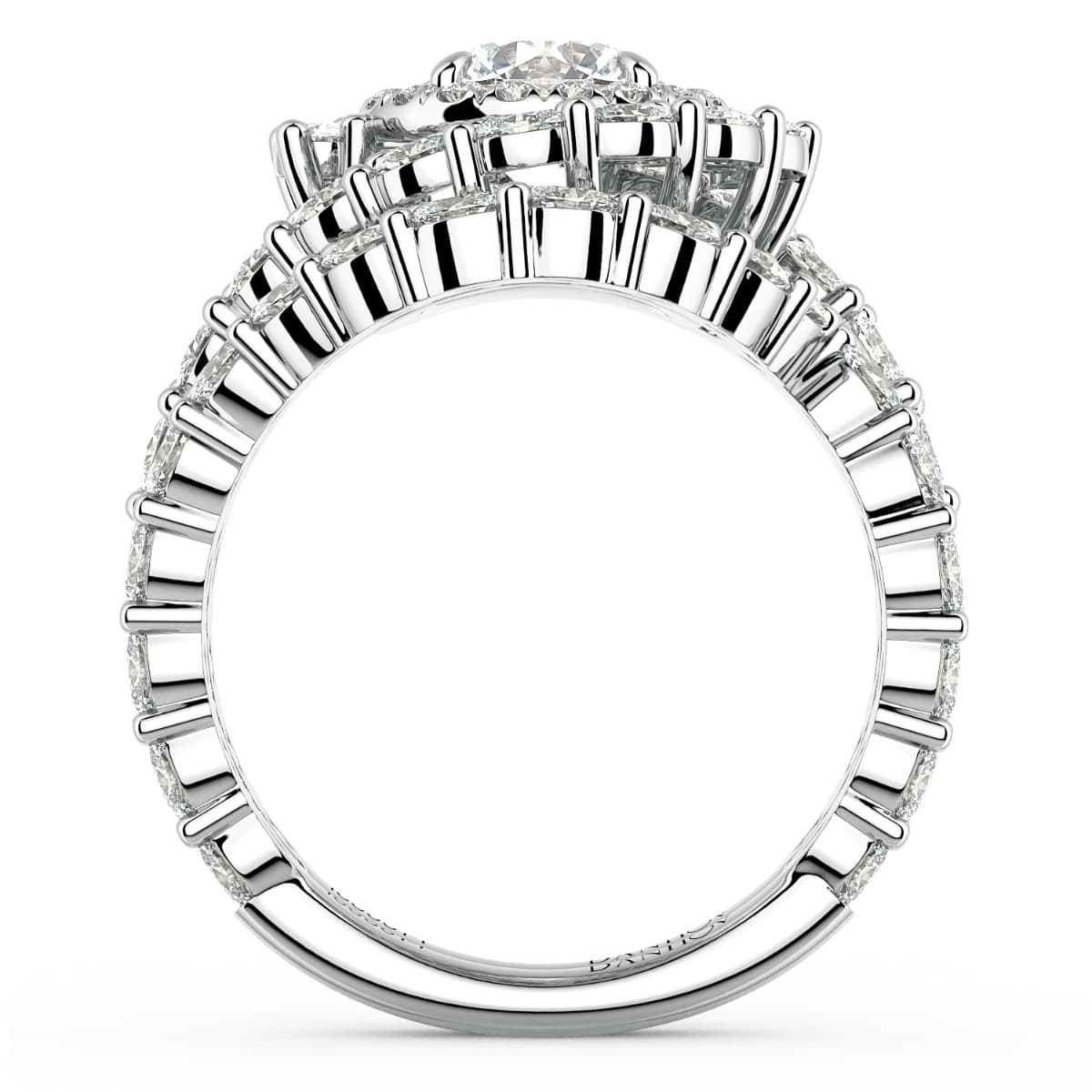 Grand Abbraccio Swirl Engagement Ring
