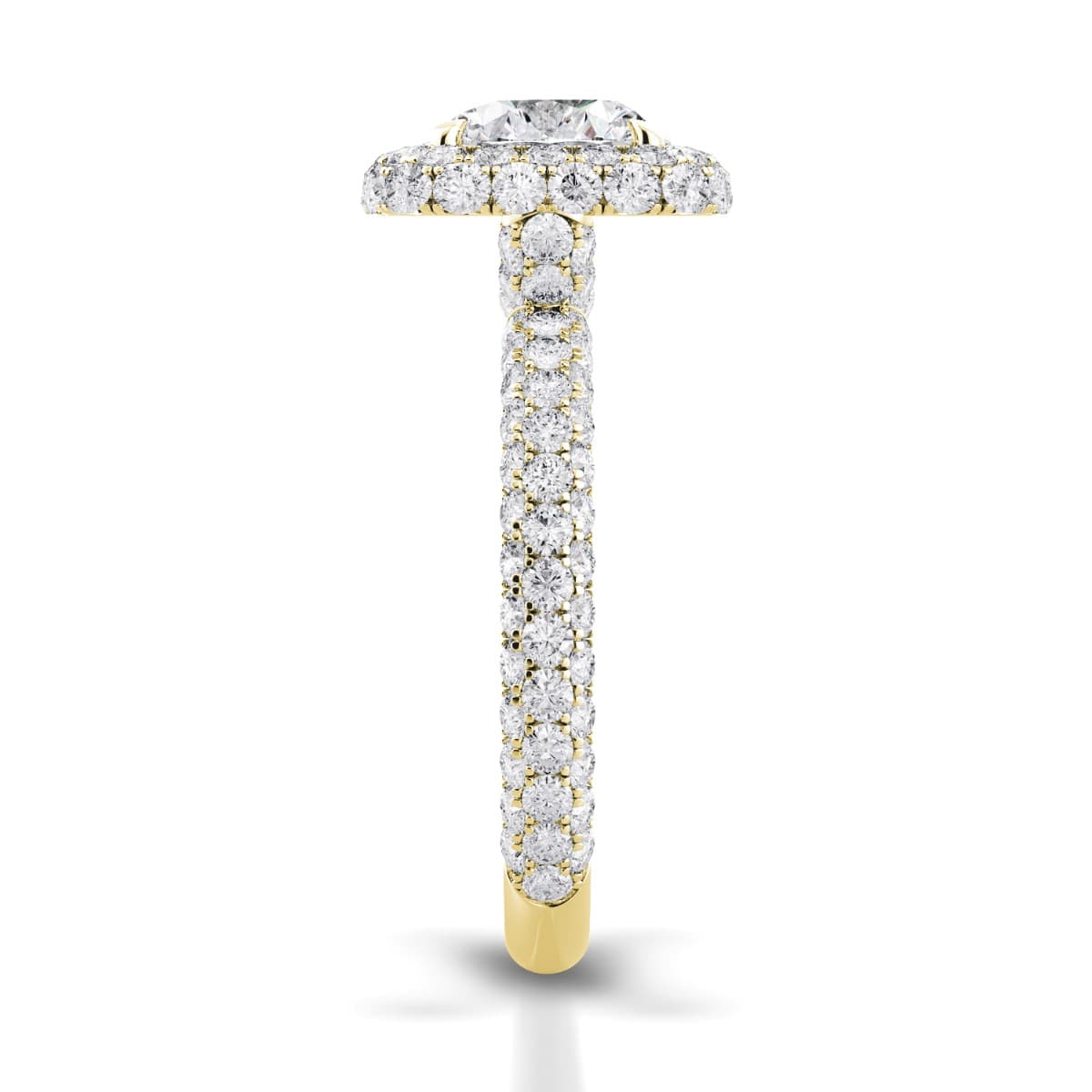 Per Lei Diamond Halo Engagement Ring