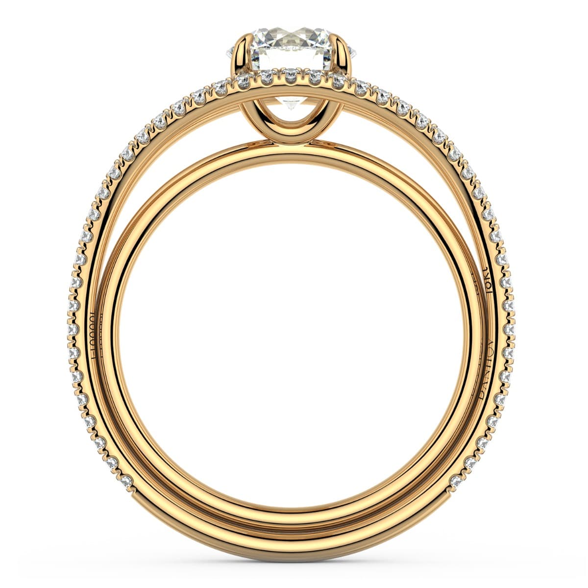 Per Lei Eagle Claw Prong Diamond Engagement Ring