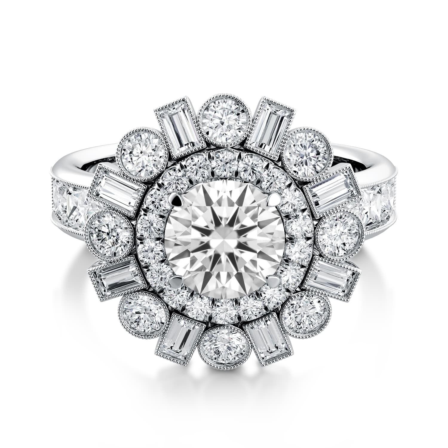 Per Lei Unique Engagement Ring