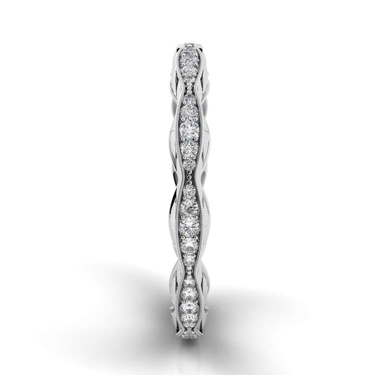 Petalo Curved Diamond Wedding Ring