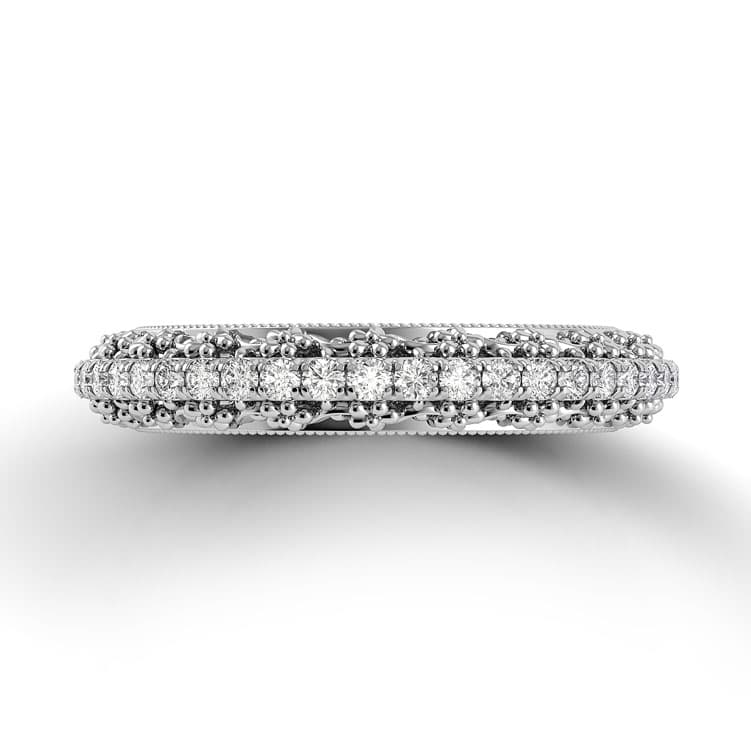 Petalo Floral Diamond Wedding Band