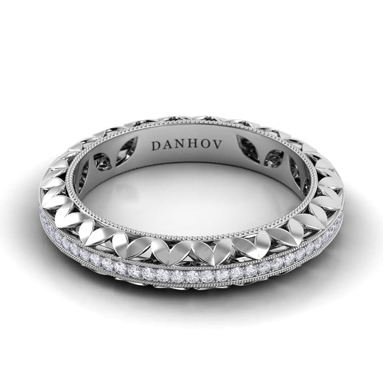 Petalo Floral Diamond Wedding Band