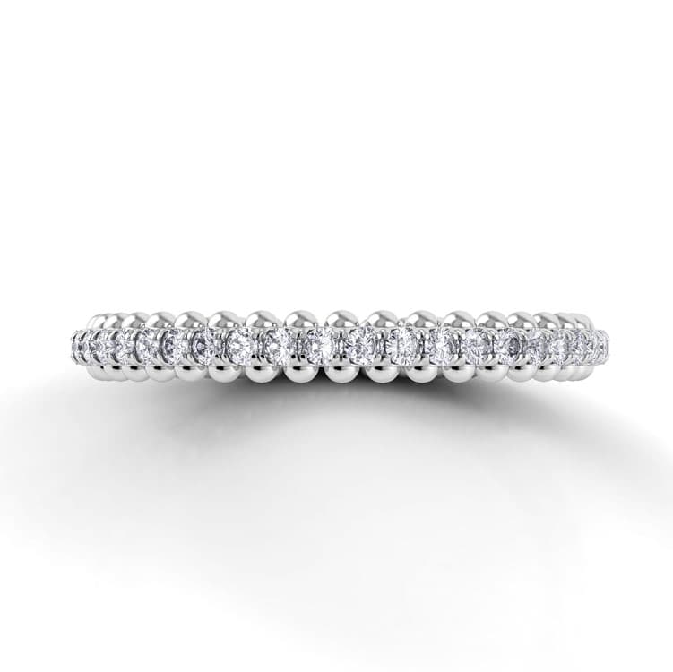 Petalo Round Diamond Wedding Band