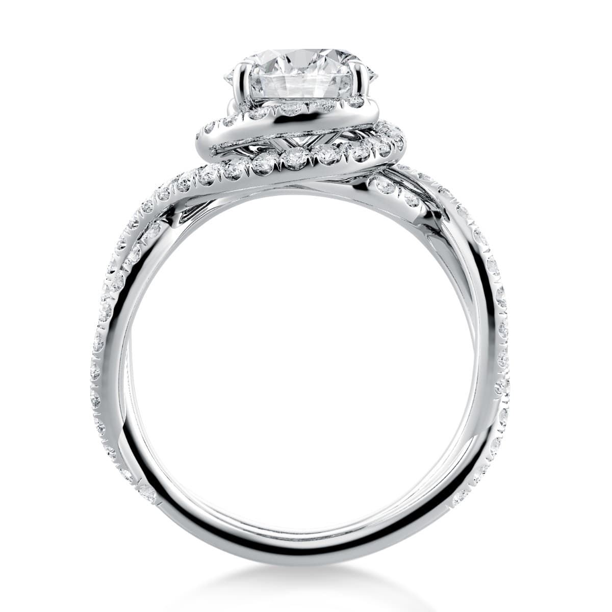 Signature Abbraccio Swirl Engagement Ring