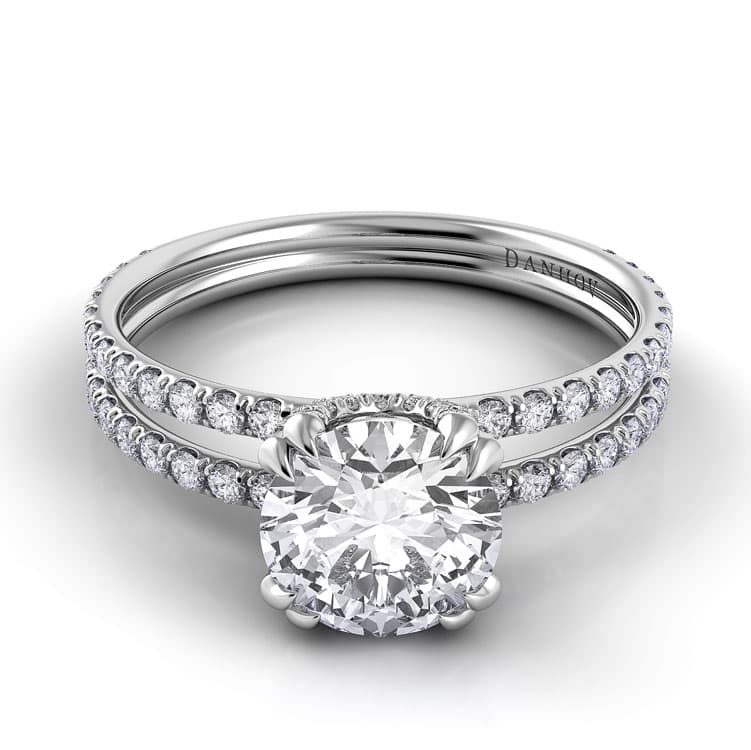 Solo Filo Double Shank Engagement Ring