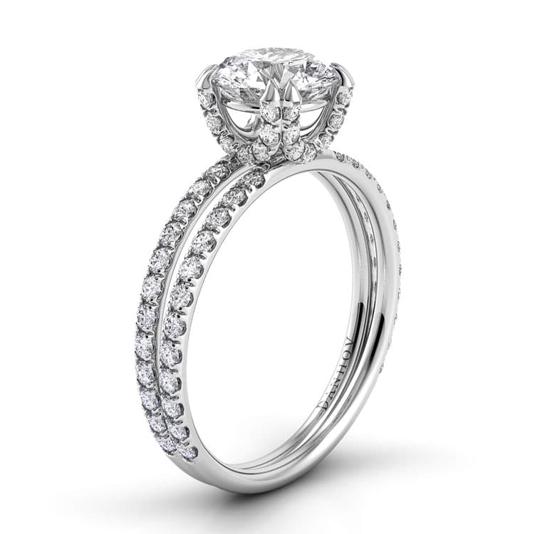 Solo Filo Double Shank Engagement Ring