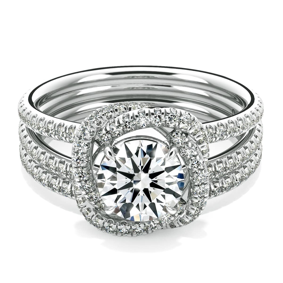 Solo Filo Elegant Diamond Wedding Band
