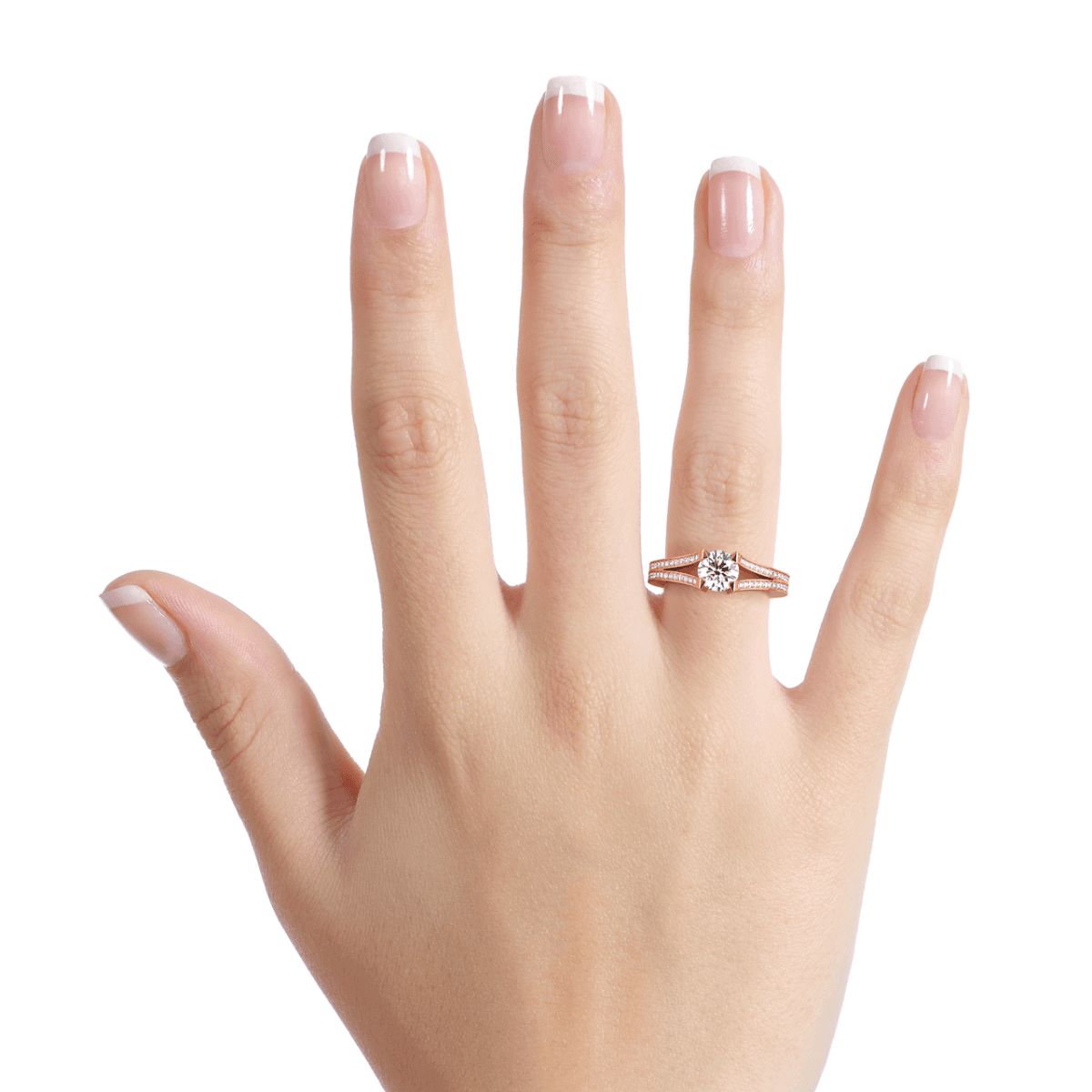 Voltaggio Engagement Ring in 14k Black Gold
