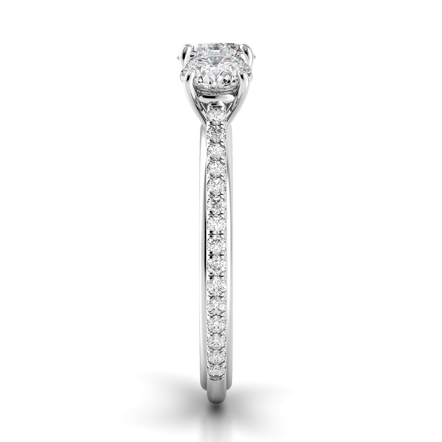 Unito Three Stone Engagement Ring