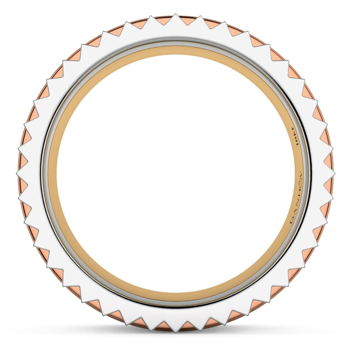 Fashion Band Four colors in one band in 18KT