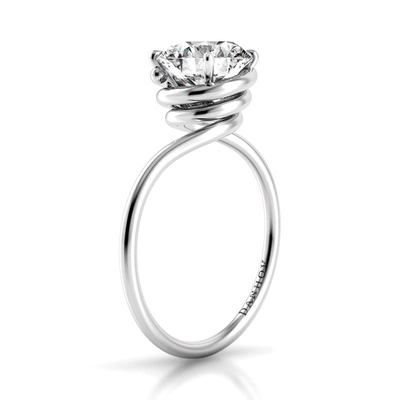 Abbraccio Swirl Engagement Ring