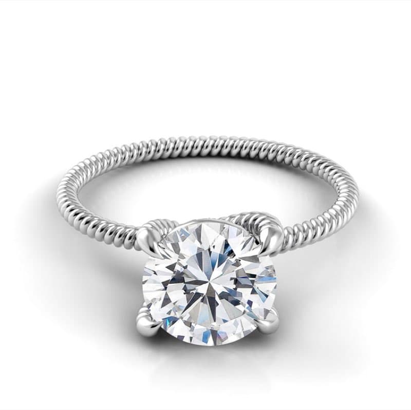 Eleganza Braided Engagement Ring