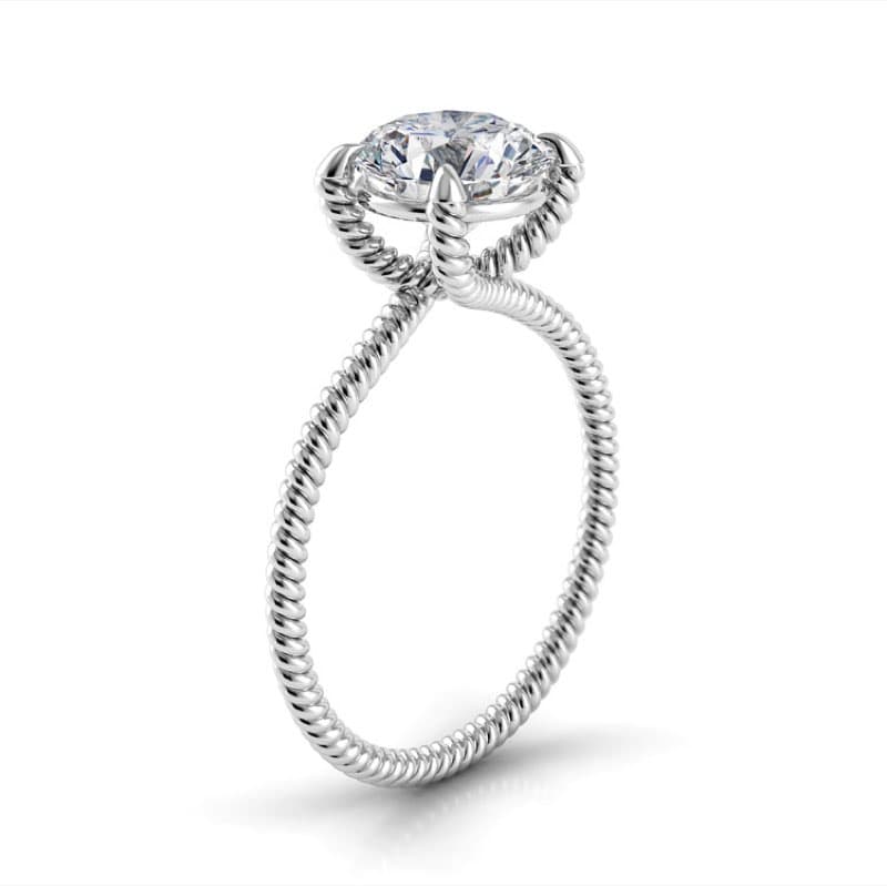 Eleganza Braided Engagement Ring
