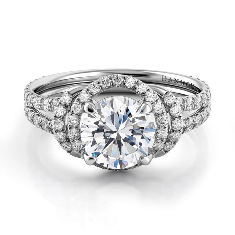 Solo Filo Halo Engagement Ring