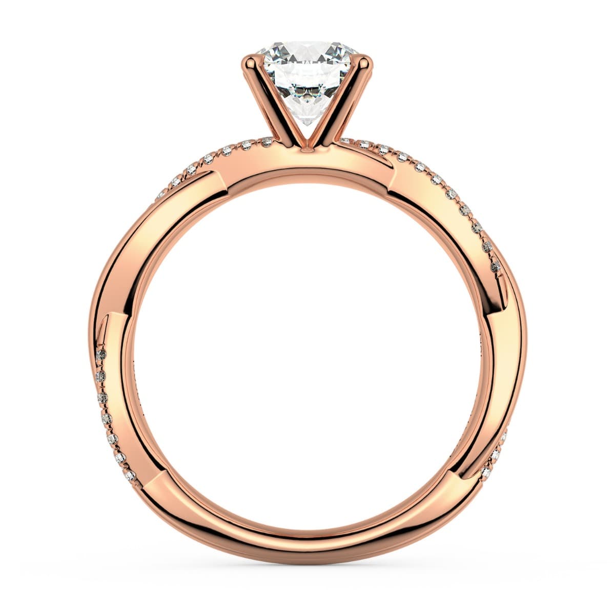 Norme De Petite Twisted Engagement Ring