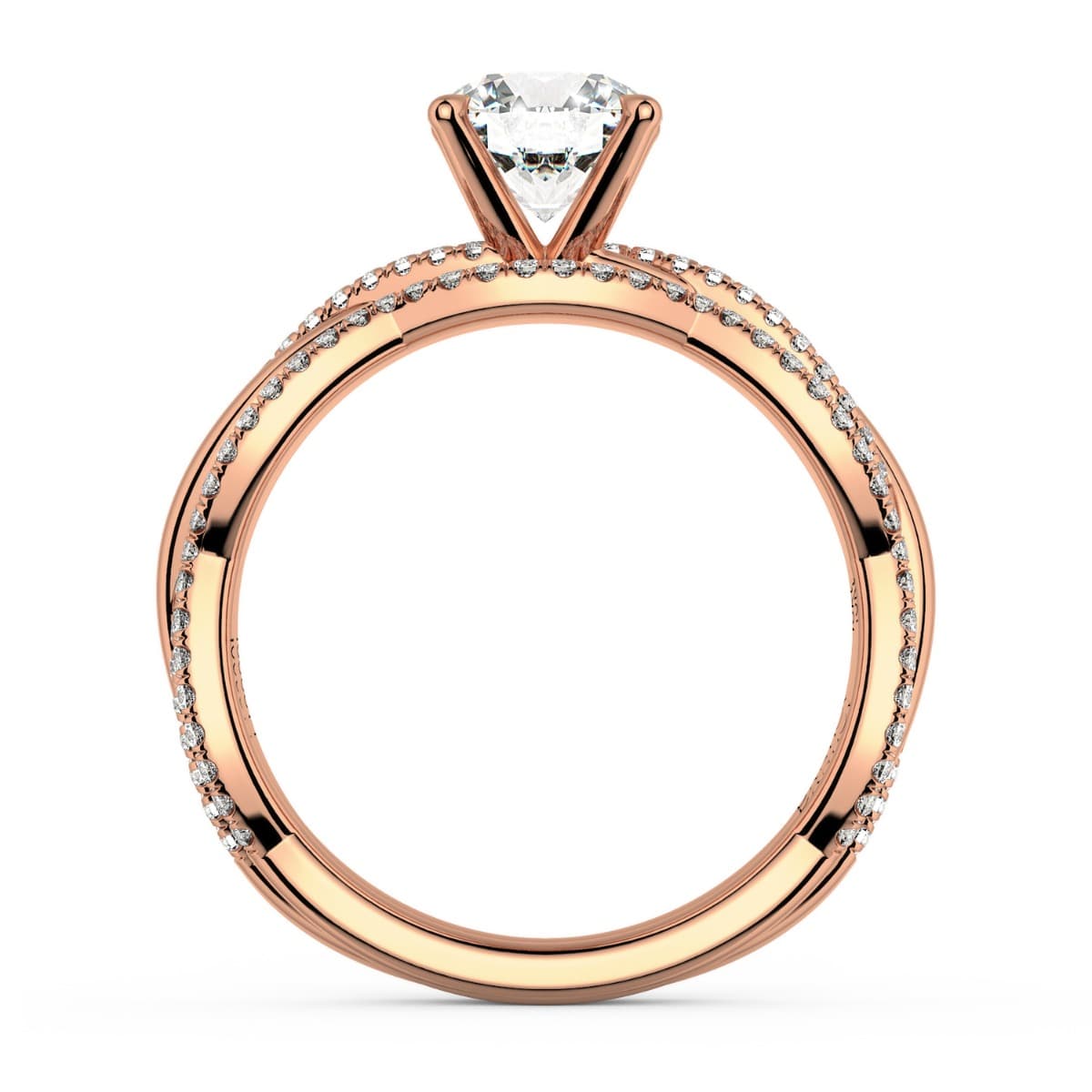 Norme De Petite Twisted Engagement Ring