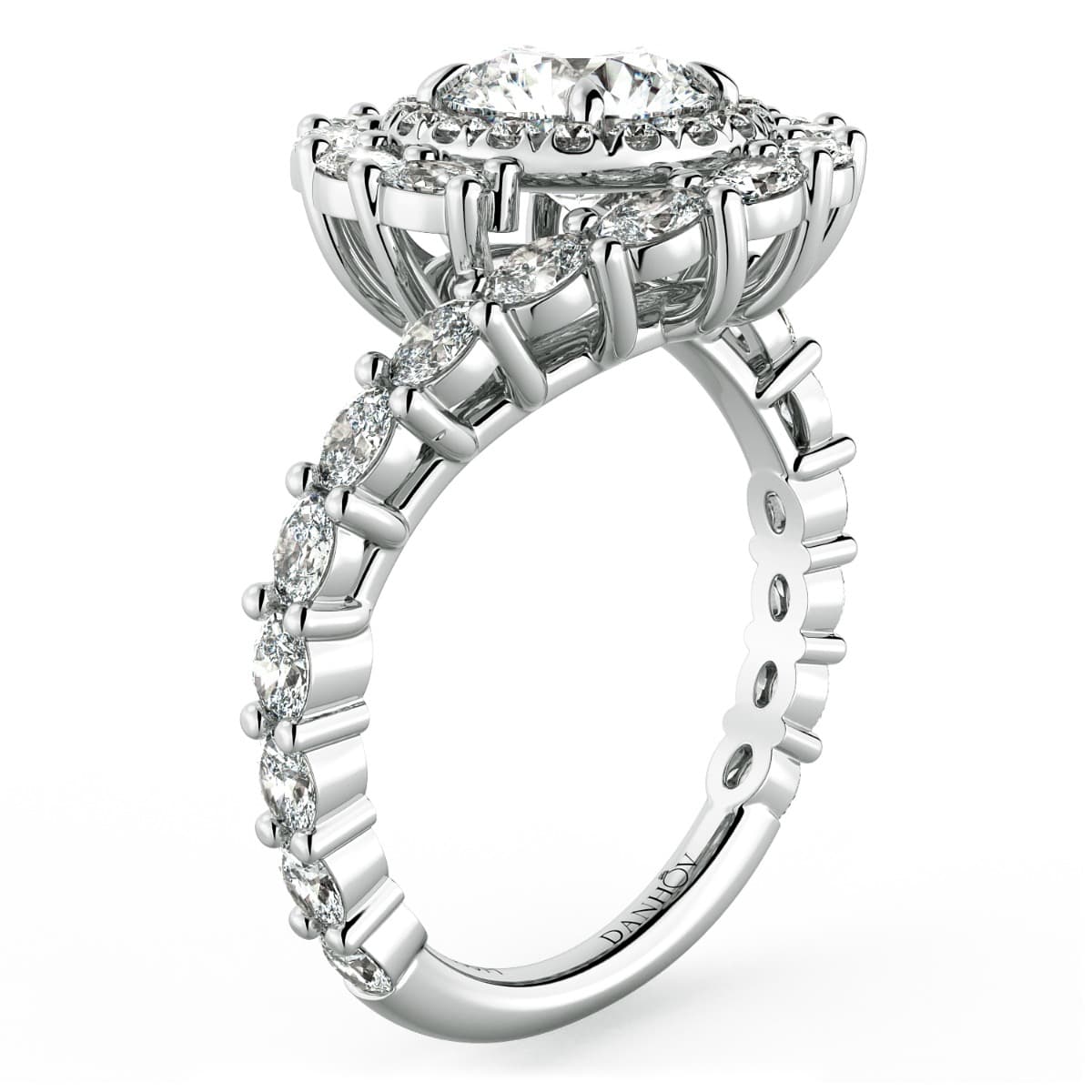Grand Abbraccio Swirl Engagement Ring