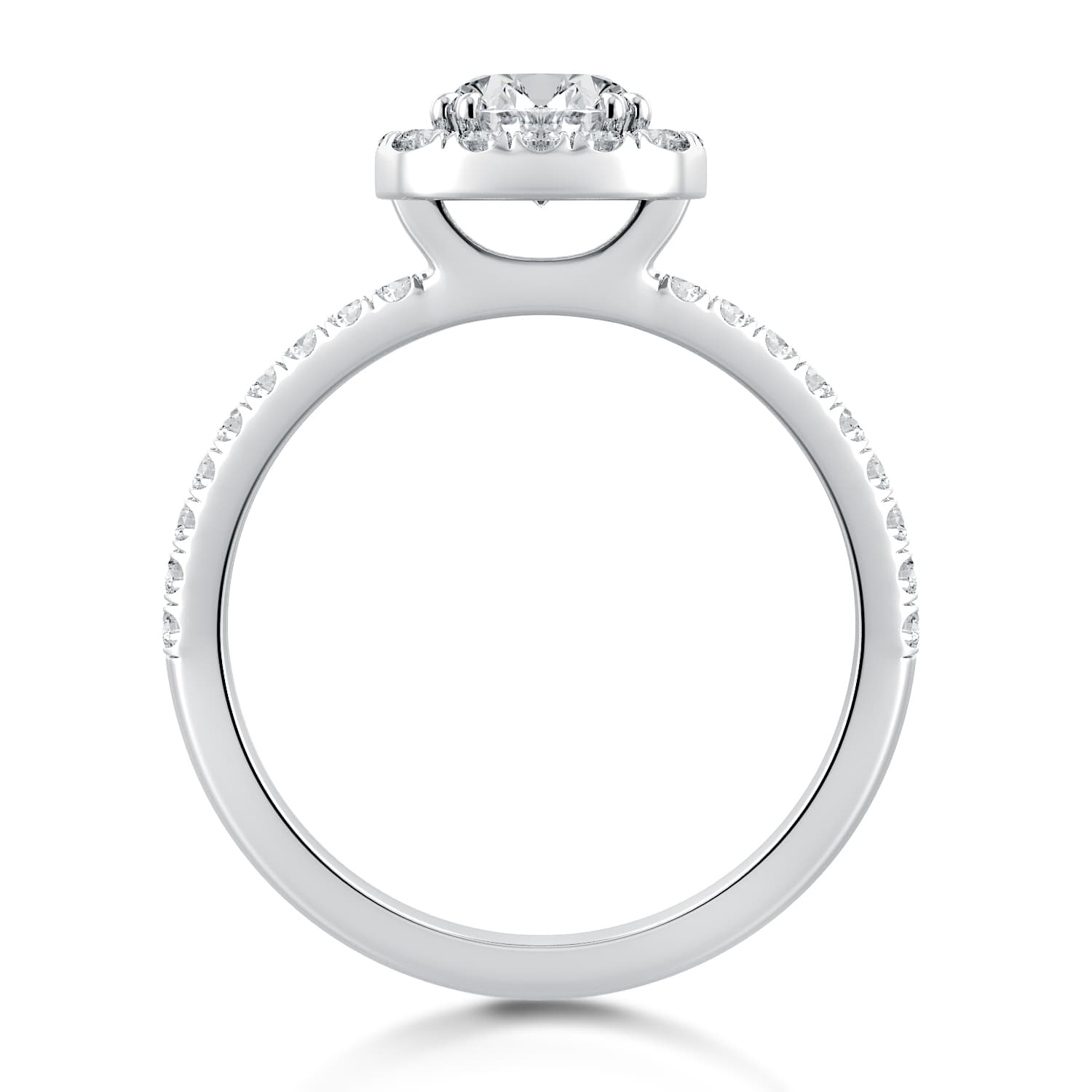 Per Lei Halo Engagement Ring
