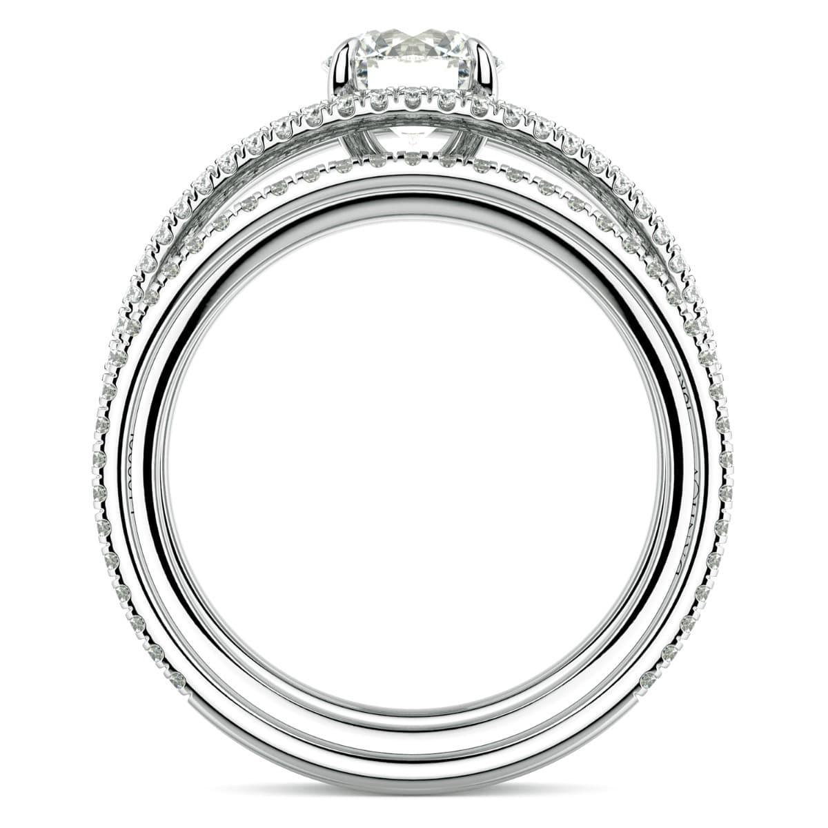 Per Lei Eagle Claw Prong Diamond Engagement Ring