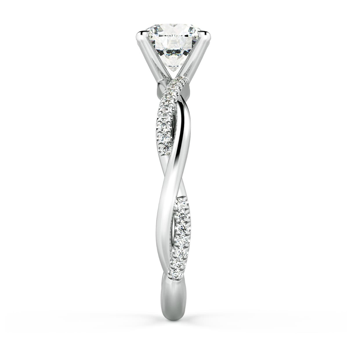 Norme De Petite Twisted Engagement Ring