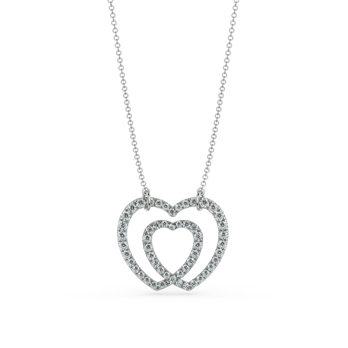 Norme de Heart in Heart Diamond Pendant