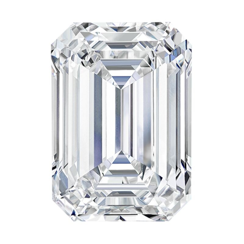 Emerald cut diamond