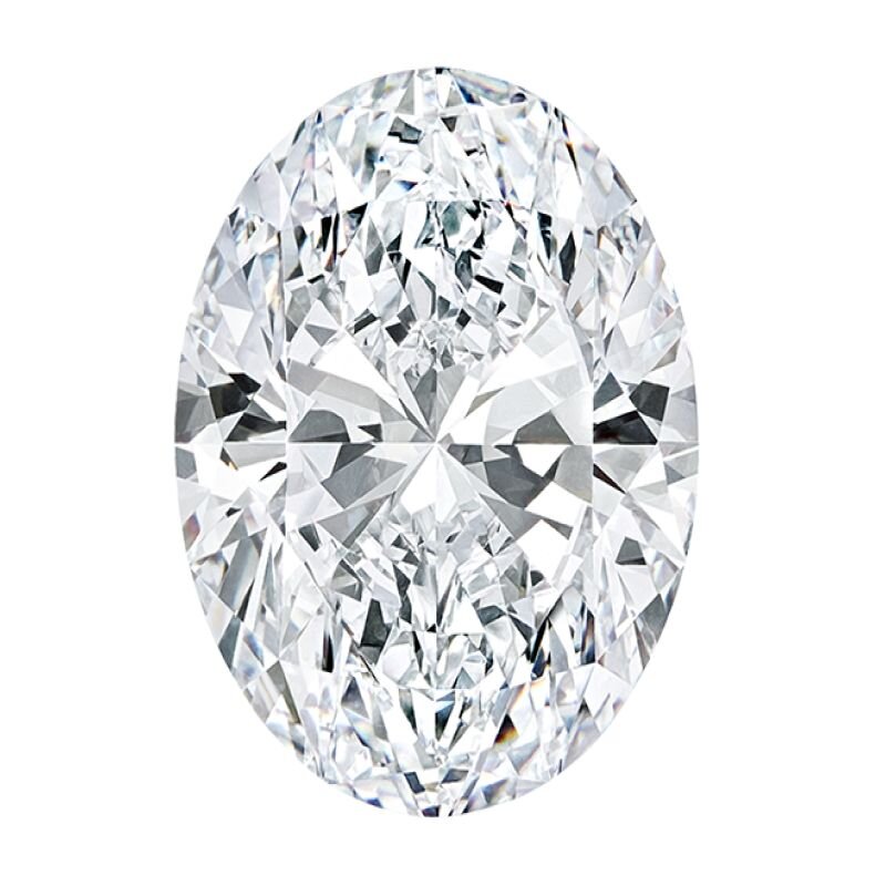 Oval cut diamond