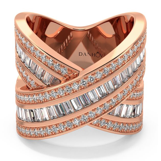 Norme de Danhov Wedding Band in 18k Rose Gold