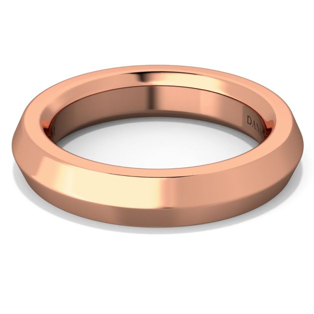 Danhov Classic Voltaggio Wedding Ring in 18k Rose Gold