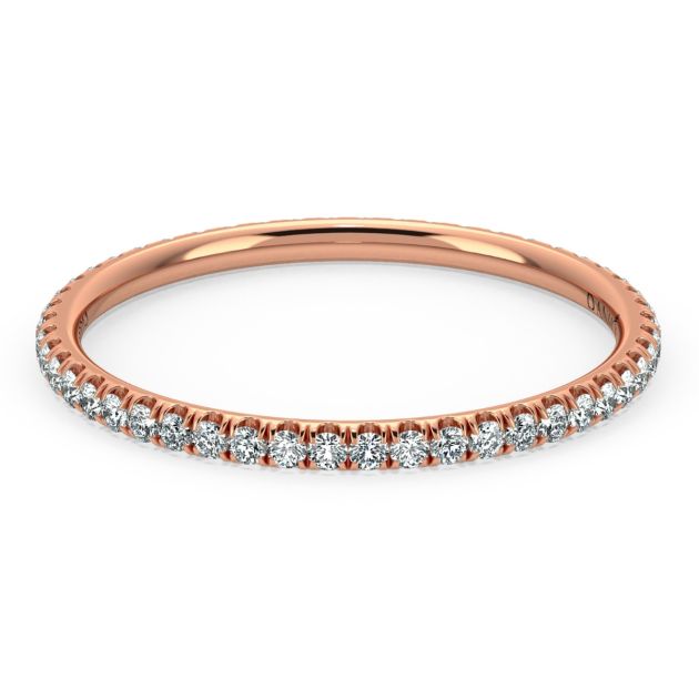 Danhov Abbraccio Classic Wedding Band in 18k Rose Gold