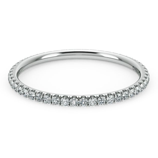 Danhov Abbraccio Classic Wedding Band in Platinum
