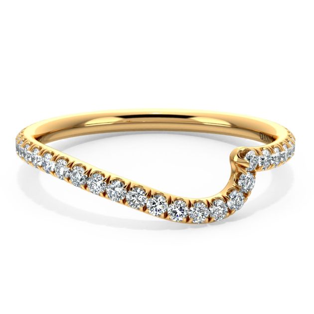 Danhov Abbraccio Diamond Wedding Band in 14k Yellow Gold
