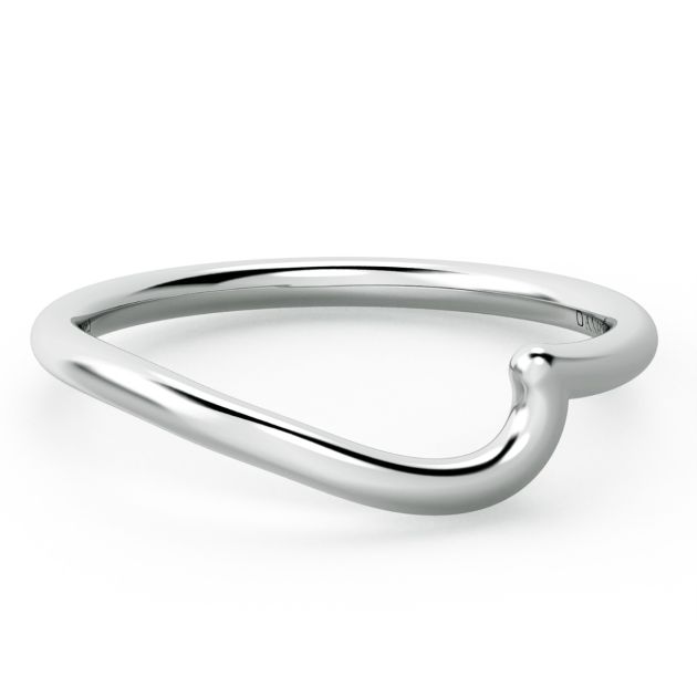 Danhov Abbraccio Wedding Band in Platinum