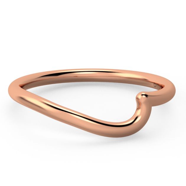 Danhov Abbraccio Wedding Band in 18k Rose Gold