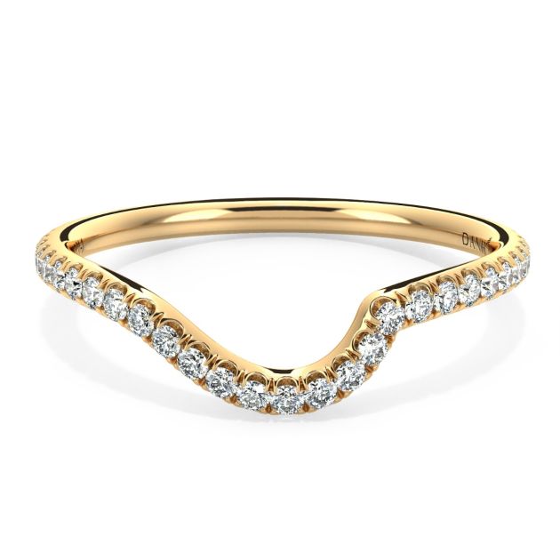 Danhov Abbraccio Diamond Wedding Band in 14k Yellow Gold