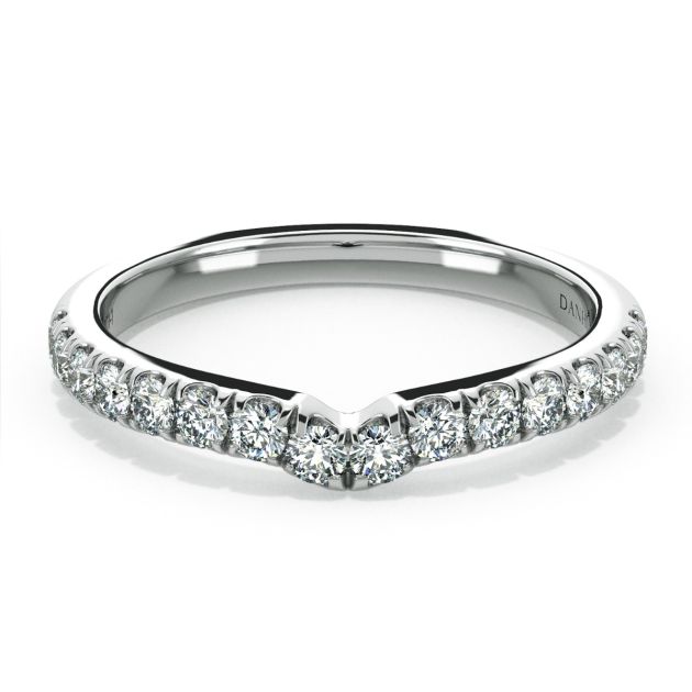 Danhov Classico Wedding Ring for Her in 18k White Gold