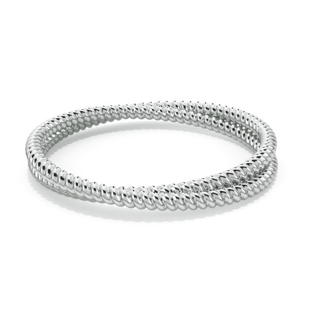 Danhov Eleganza Delicate Wedding Band in 18k White Gold