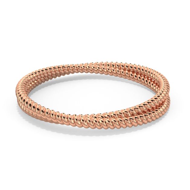Danhov Eleganza Delicate Wedding Band in 18k Rose Gold